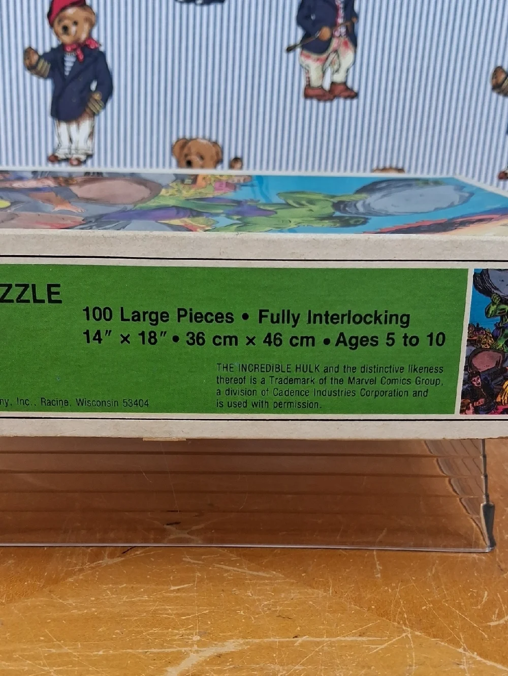 Vintage 1982 Incredible Hulk 100 Large Pieces 14 X 18 Whitman Jigsaw Puzzle